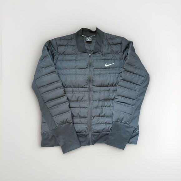 Nike Women's Aeroloft Down Fill Running Black Jacket 856634-010 Medium - Picture 1 of 12